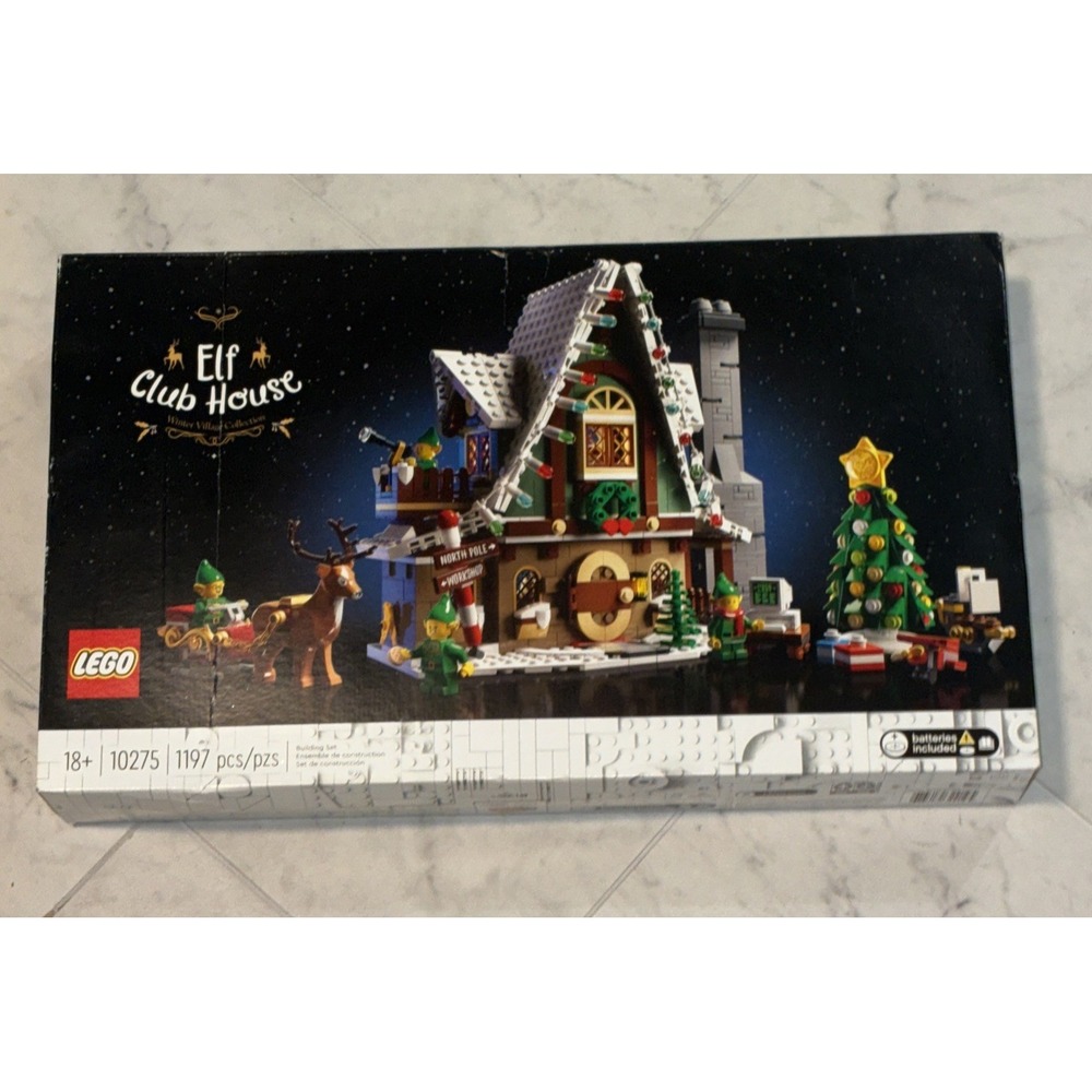 LEGO 10275 Elf Club House Winter Village Set Christmas Building Kit 1197pcs NIB
